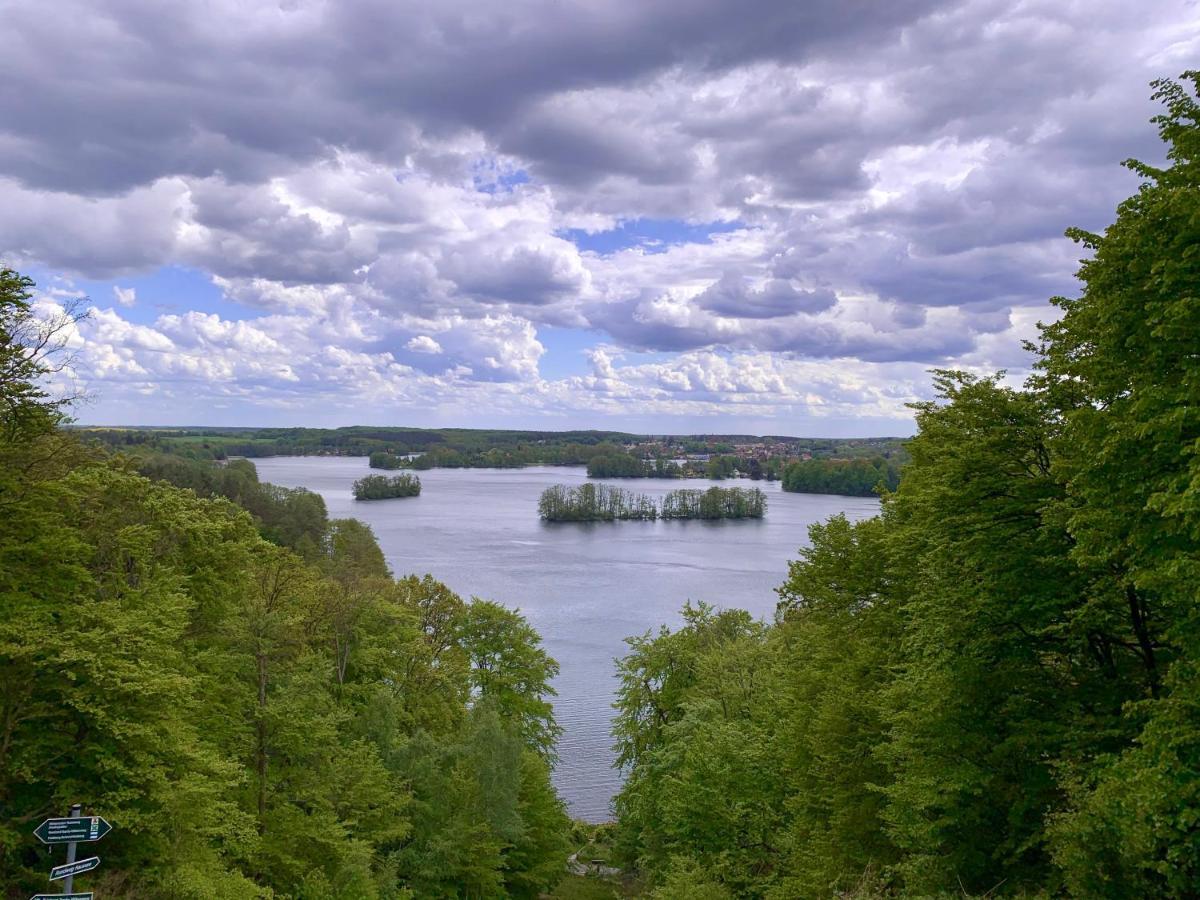 Ferienwohnung Kranichnest Neubrandenburg Bagian luar foto